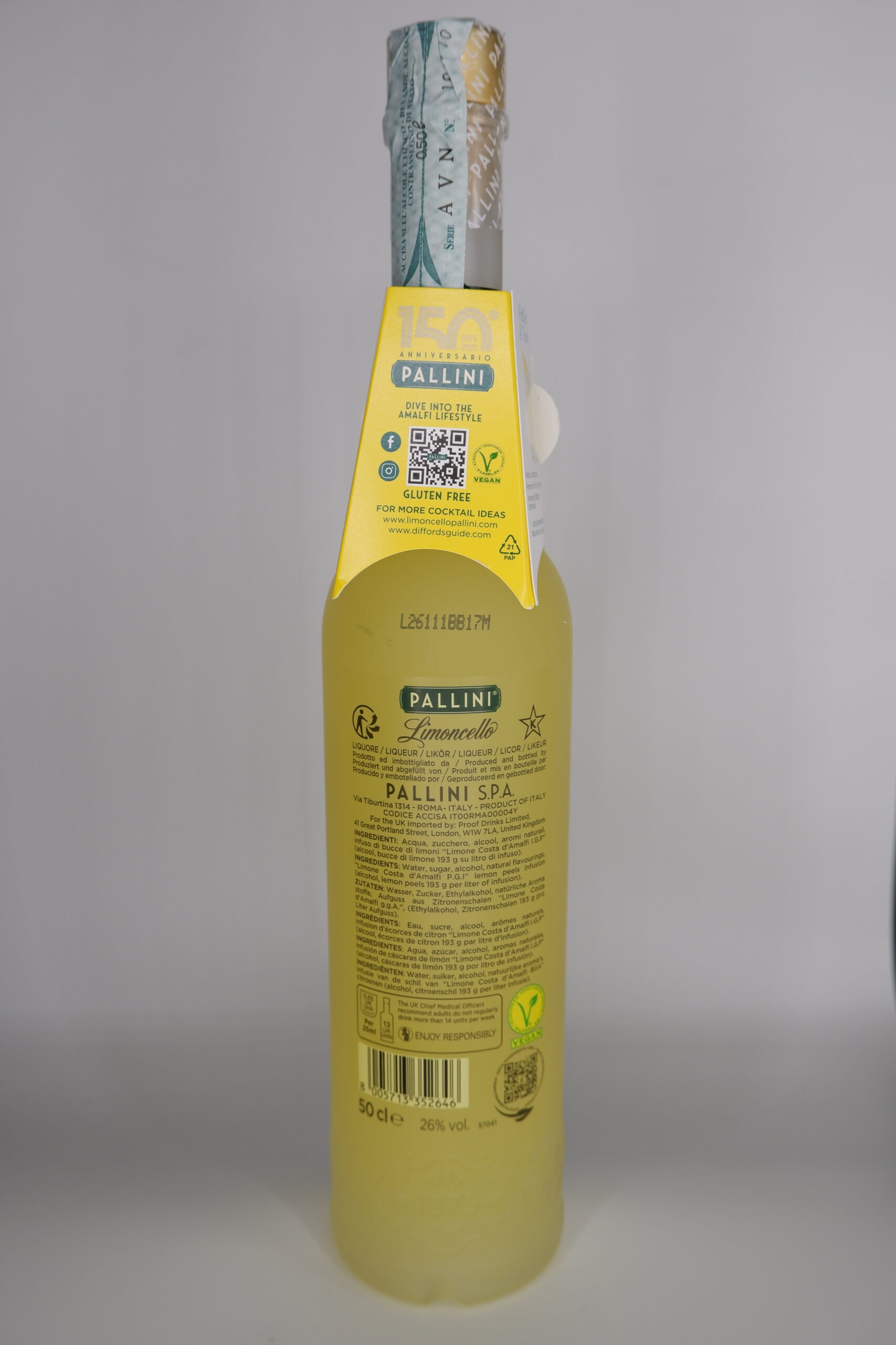 Pallini Limoncello Originale Liquore – Bild 2